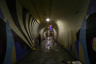 Illustration for article titled This Subway Tunnel Looks Like A Portal To A Psychedelic Fantasy World